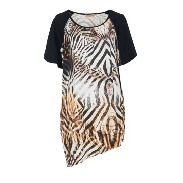 Exotic Allure Plus Size Jersey Tunic