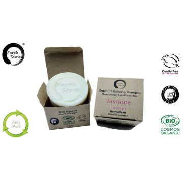 Organic Certified Balancing Solid Shampoo - Jasmine - Normal & all Hair Types 60g