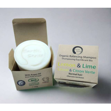 Organic Certified Balancing Solid Shampoo - Lemon & Lime - Normal & all Hair Types 60g