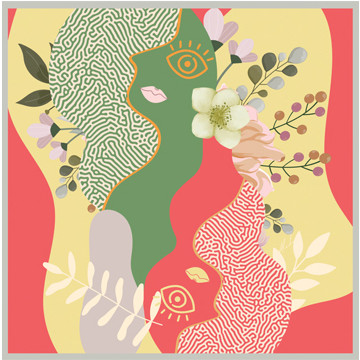 ANEMONE SILK SCARF
