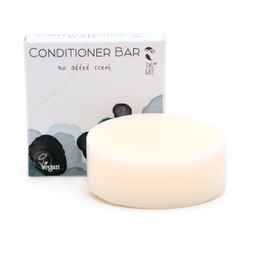 Solid conditioner bar - For all hair types - No added scent - Vegan
