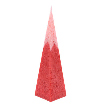 Vela vegetal en pirámide Rojos.