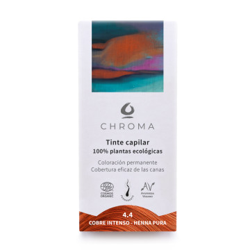 Tinte Vegetal Capilar Ecológico Sin Tóxicos | 4.4 - Cobre Intenso - Henna pura  | Sólo plantas