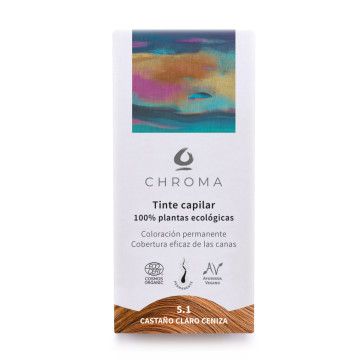 Tinte Vegetal Capilar Ecológico Sin Tóxicos | 5.1 - Castaño Claro Ceniza  | Sólo plantas naturales