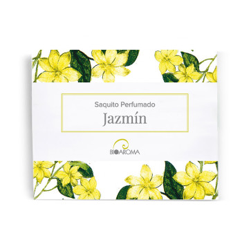 Saquito perfumado para cajones y armarios de Jazmín BioAroma. 12,5 gr.