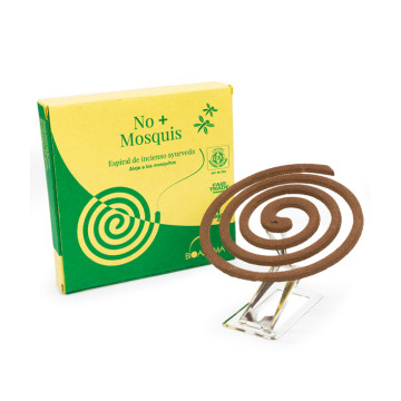 Espiral No+Mosquis. 10 espirales antimosquitos 7 horas aprox. Certificado ICEA.