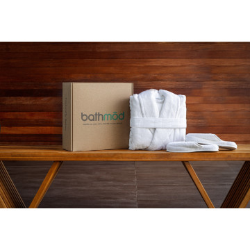 GOTS-Certified Luxury Organic Bathrobe & Slipper Set