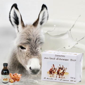 Organic donkey milk soap & organic argan oil 150 g